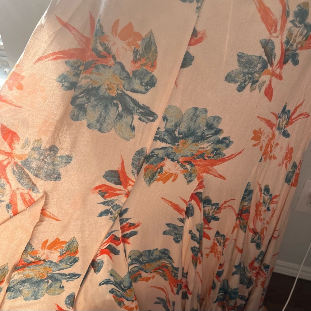 Free People Hibiscus Floral Star Chasing Maxi Dress Size Small - Picture 14 of 16